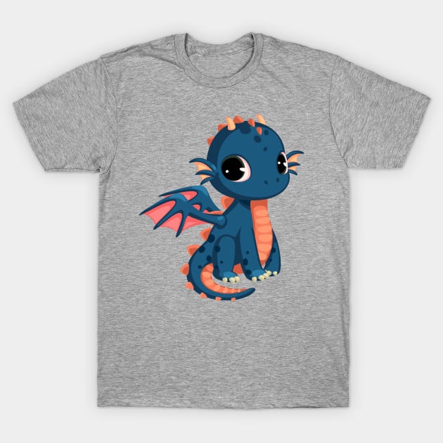 cute funny dragon T-Shirt by Spring Moon